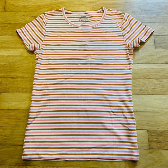 J. Crew • Striped Fine Rib Cotton Tee - Picture 3 of 10